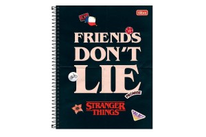 Volta às aulas ainda mais divertida com o Caderno Universitário - 27x22 Cm - Capa Dura - 10 Matérias - Friends - How You Doint? - 200 Folhas - Foroni!